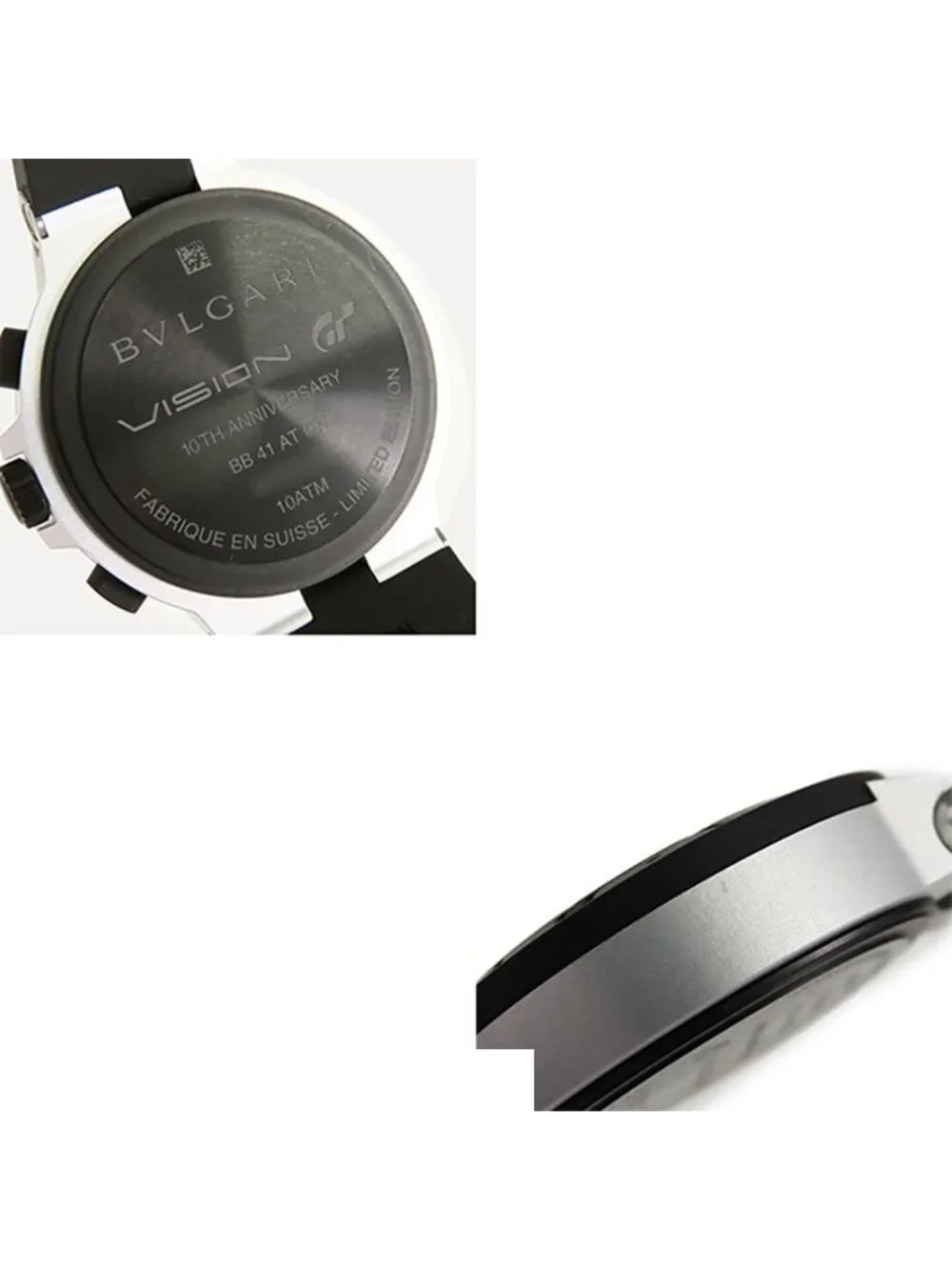 Bvlgari Aluminum Watch Gray Rubber Vision Gran Turismo Limited